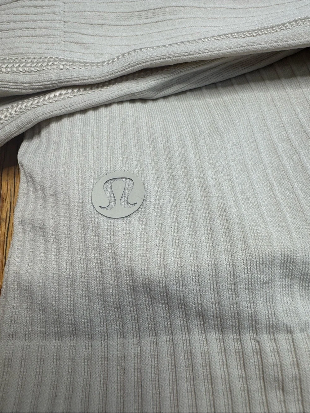 Lululemon Ebb to Street Long Sleeve Shirt Natural Ivory Size 4